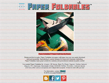 Tablet Screenshot of paperfoldables.com